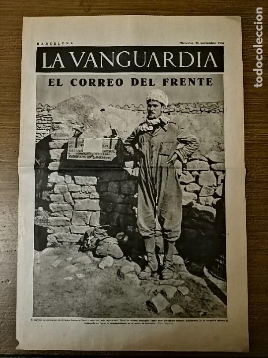 Militaria: LA VANGUARDIA, BARCELONA, 25 DE NOVIEMBRE 1936, VER FOTOS