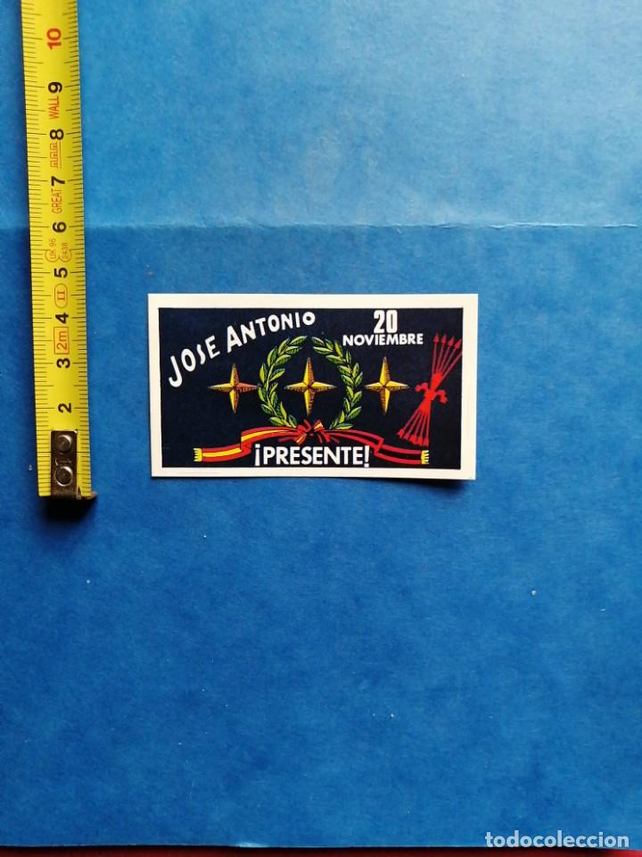 Militaria: Pegatina Jos&eacute; Antonio