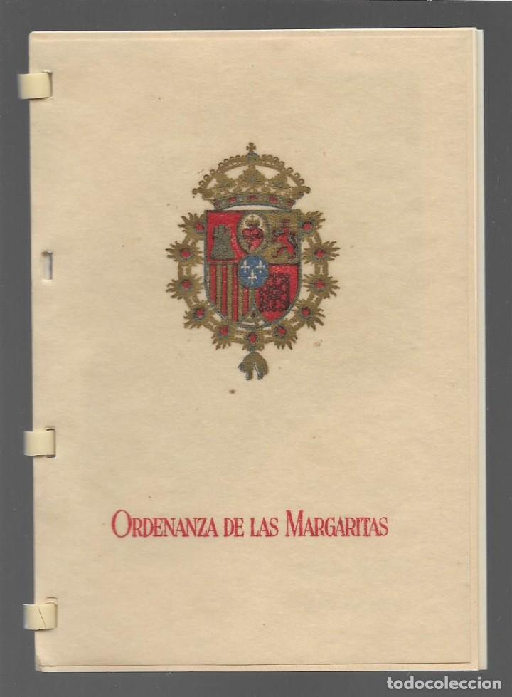 Militaria: ORDENANZA DE LAS MARGARITAS,- LUJO, 23 PAGINAS .VER FOTO
