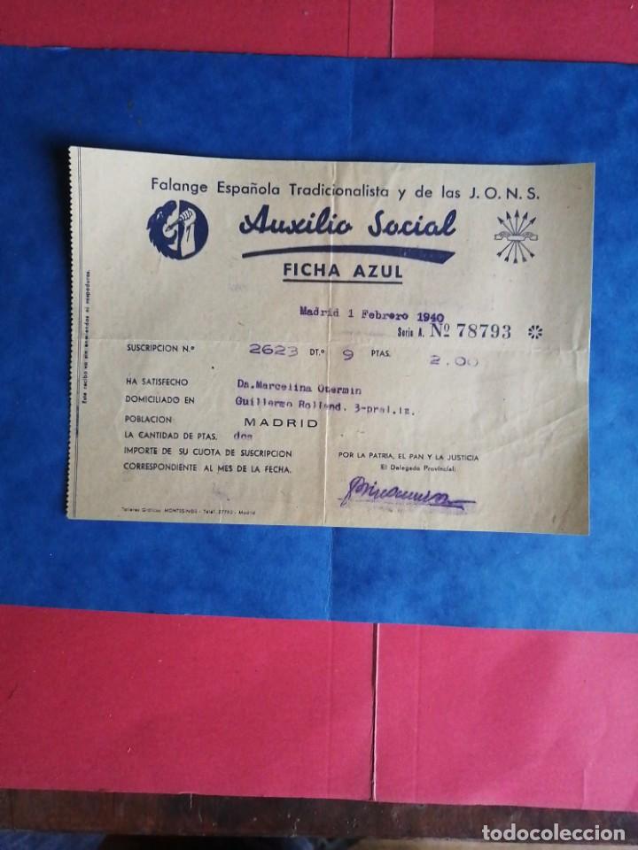 Militaria: Auxilio Social. 1940