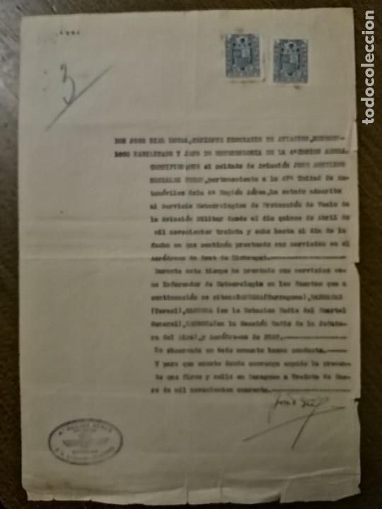 Military Antiques: ZARAGOZA, CERTIFICADO SOLDADO AVIADOR, SERVICIOS 1938/1940, VER FOTOS