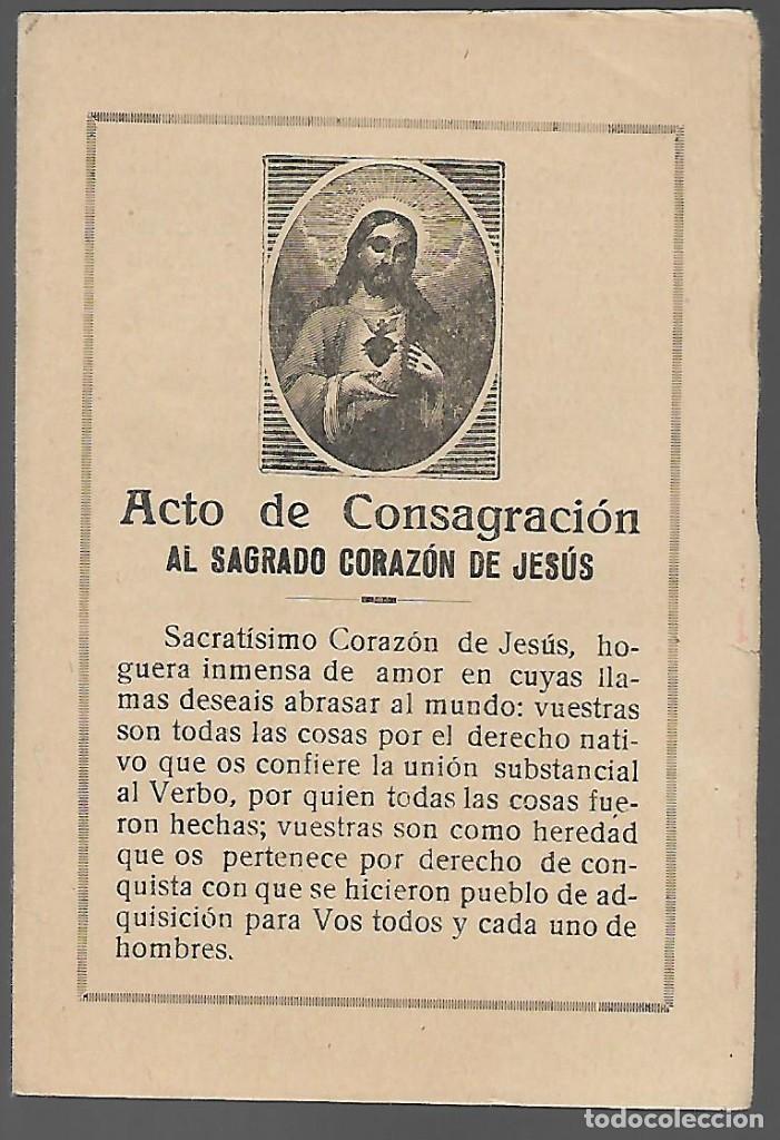 Military Antiques: DIPTICO, ACTO DE CONSAGRACION AL CORAZON DE JESUS,- VER FOTOS