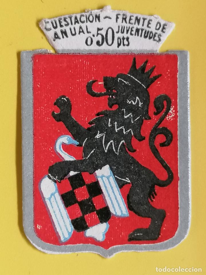 Military Antiques: EMBLEMA CUESTACION ANUAL, FRENTE DE JUVENTUDES, 0,5 PTS