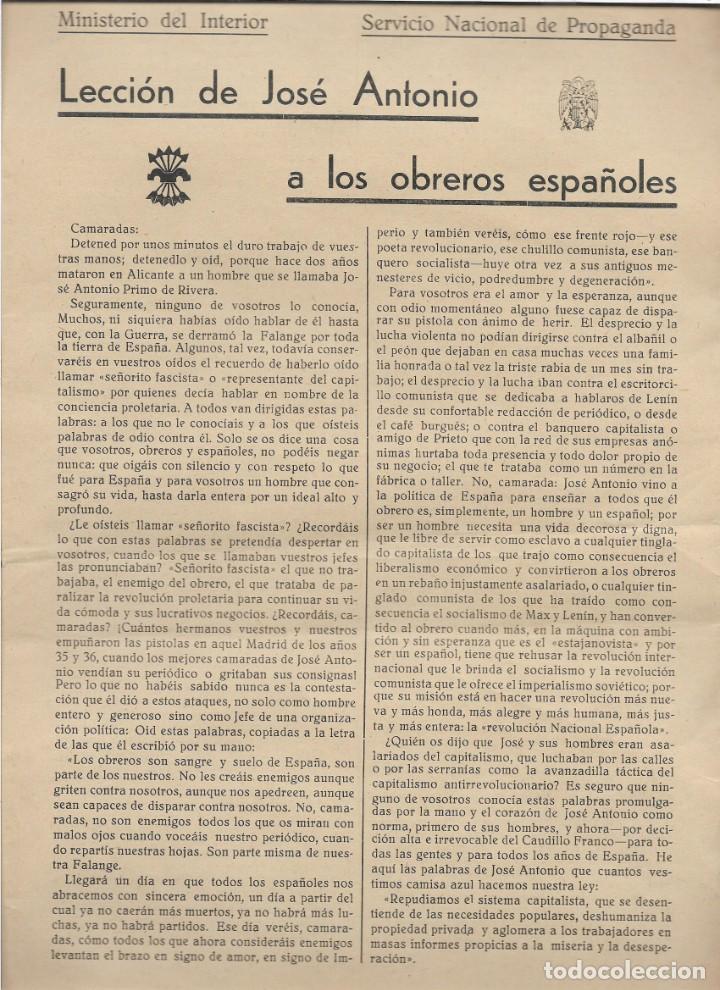 Military Antiques: LUCENA, LECCION DE JOSE ANTONIO A LOS OBREROS,- VER FOTOS