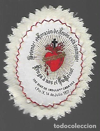 Militaria: SAGRADO CORAZON.- ENTELADOS- MIDE: 5,50 X 4 C.M. VER FOTO