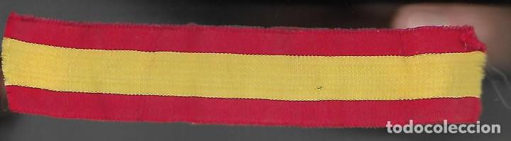 Militaria: CINTA DE &Ntilde;LA BANDERA DE ESPA&Ntilde;A, MIDE: 13 X 2,70 C.M. VER FOTO