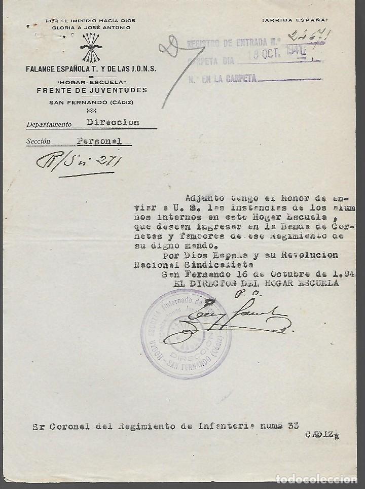 Military Antiques: SAN FERNANDO-HOGAR ESCUELA,-FRENTE DE JUVENTUDES- F.E.J.O.N.S.- VER FOTOS