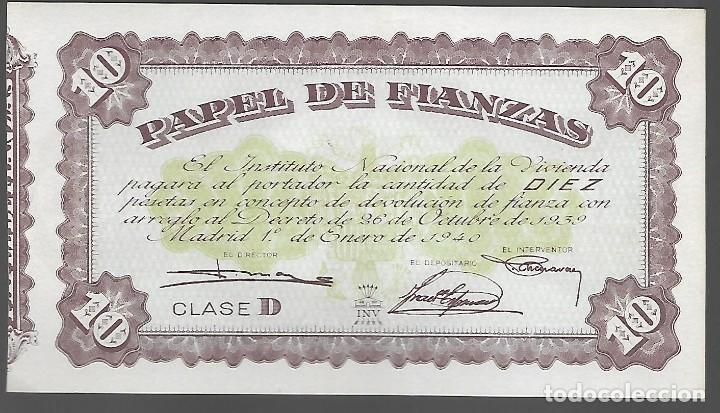 Military Antiques: MADRID. 10 PTAS-INSTITUTO NACIONAL DE LA VIVIENDA. A&Ntilde;O 1940. VER FOTOS