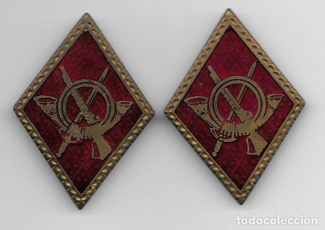 Militaria: ROMBOS MILITARES, PAREJA --. MIDE, 5 X 3,50 C.M. VER FOTOS