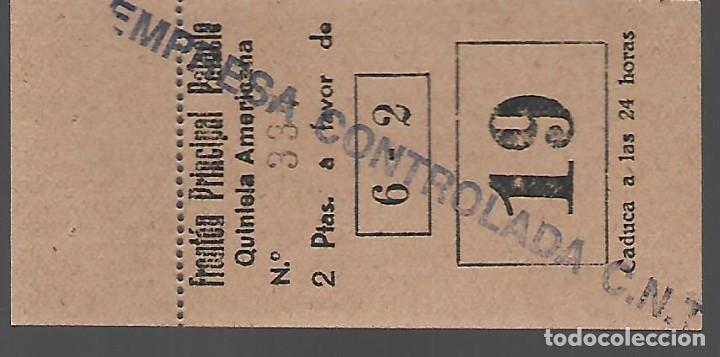 Militaria: BOLETO FRONTON PRINCIPAL P...-EMPRESA CONTROLADA C.N.T. VER FOTOS