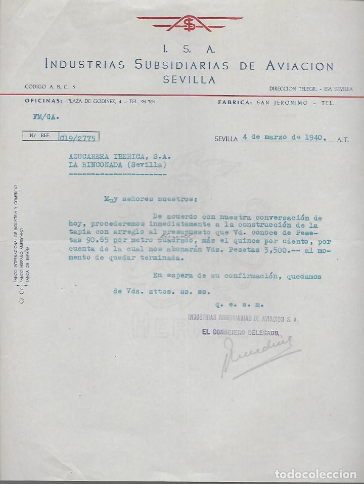 Military Antiques: SEVILLA,- I.S.A. FABRICA DE SAN JERONIMO, CONSTRUCION DE LA TAPIA.- A&Ntilde;O 1940, VER FOTO