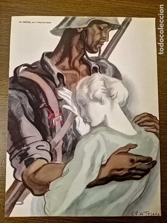 Militaria: CARTEL C S DE TEJADA, - LA NOVIA--MIDE: 35 X 26,50 C.M. VER FOTOS
