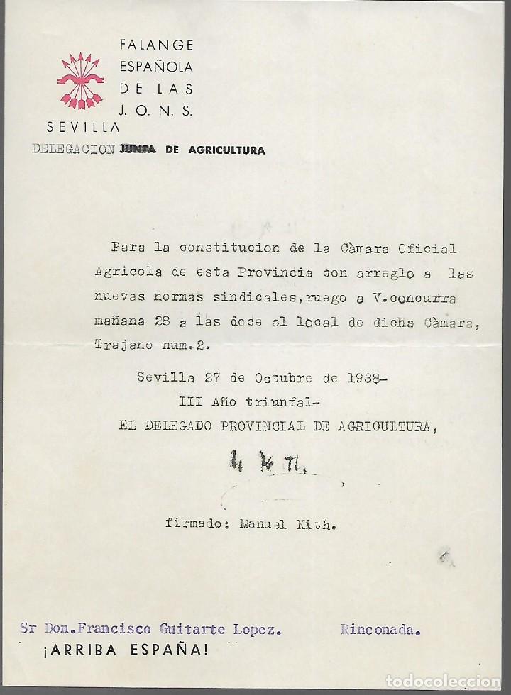 Militaria: SEVILLA, LA RINCONADA- F.E AL DTOR. AZUCARERA- VER FOTO