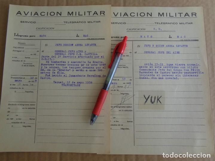 Militaria: AVIACION MILITAR -12-5-1938 BOMBARDEO DE LA ERMITA Y HERIDO EL COMANDANTE BERMUDEZ - GUERRA CIVIL