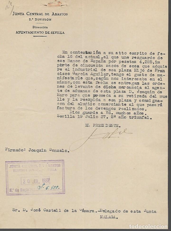 Militaria: SEVILLA- JUNTA CENTRAL DE ABASTOS.-VER FOTOS