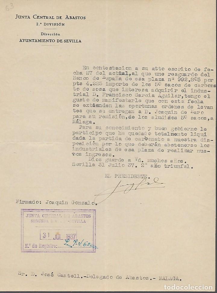 Militaria: SEVILLA- JUNTA CENTRAL DE ABASTOS.-VER FOTOS