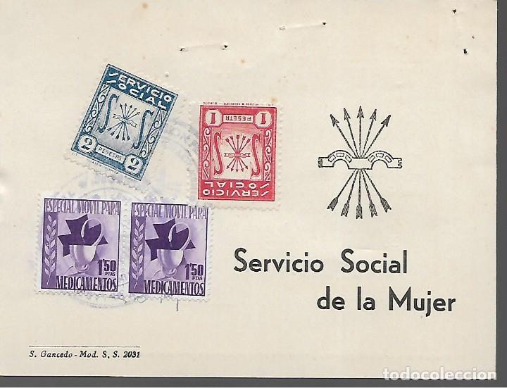 Militaria: BILBAO- CARNET, SERVICIO BSOCIAL DE LA MUJER-VER FOTO