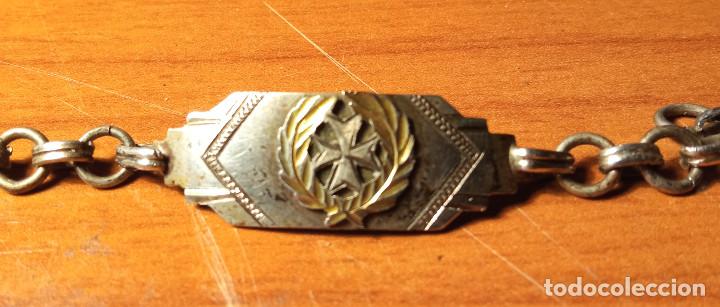 Militaria: Pulsera en plata de Sanidad Militar,&eacute;poca republicana