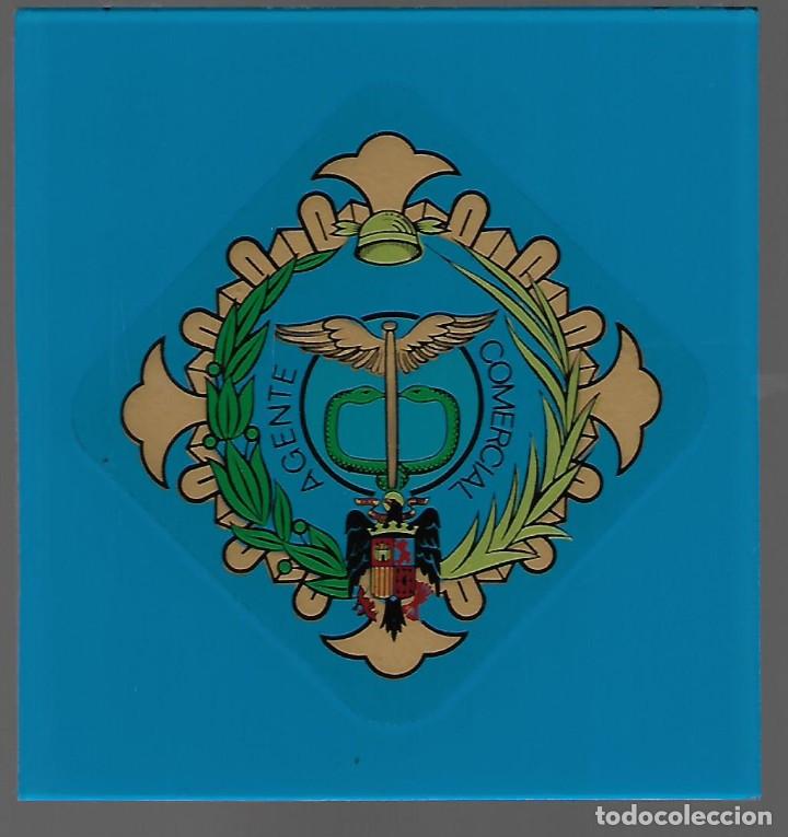 Militaria: PLACA DE CRISTAL- AGENTE COMERCIAL- 13 X 12 C.M. VER FOTOS