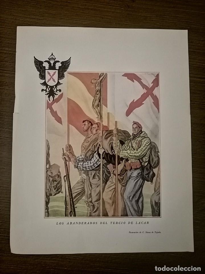 Militaria: CARTEL DIBUJO DE C. SAENZ DE TEJADA, MIDE: 33 X 26 C. M. VER FOTOS