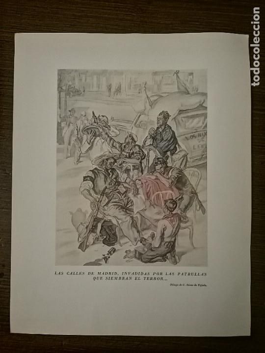 Militaria: CARTEL DIBUJO DE C. SAENZ DE TEJADA, MIDE: 33 X 26 C. M. VER FOTOS