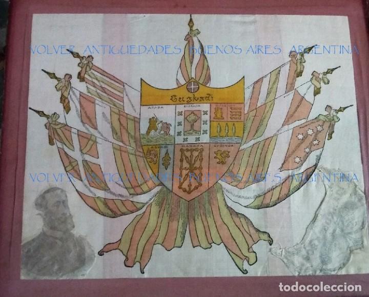 Militaria: Antiguo tela pa&ntilde;uelo de EUZKADI 28 cm x 23 cm