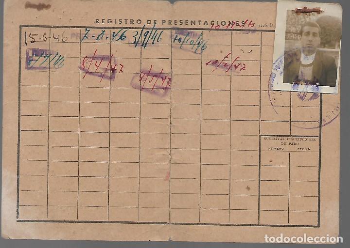 Militaria: SEVILLA. CARNET DEL PARO- RIGISTRO PRESENTACIONES- VER FOTOS