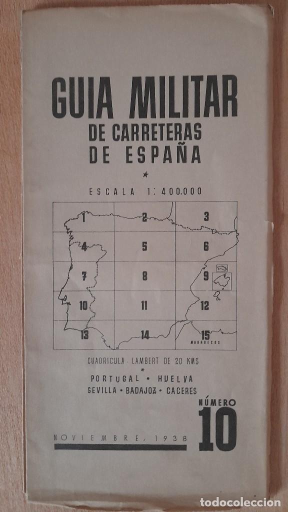 Militaria: Mapa militar de la guerra civil Gu&iacute;a militar de las carreteras de Espa&ntilde;a 1938 1939 hay varios