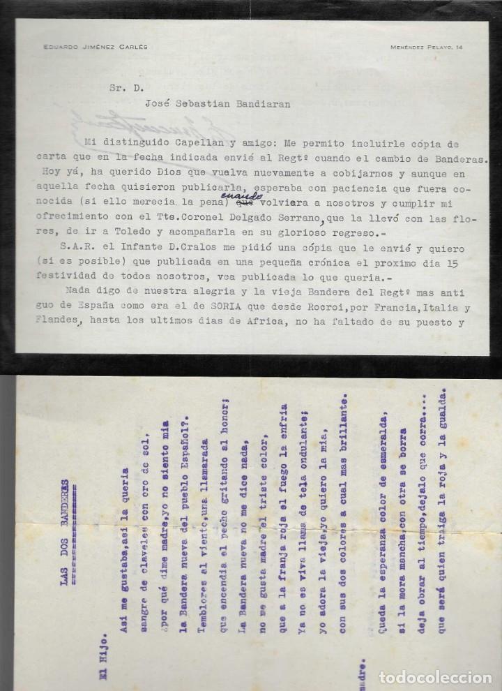 Military Antiques: SEVILLA.- CORONEL DE INFANTERIA A CAPELLAN REAL.- LAS DOS BANDERAS- LEER TEXTO Y VER FOTO