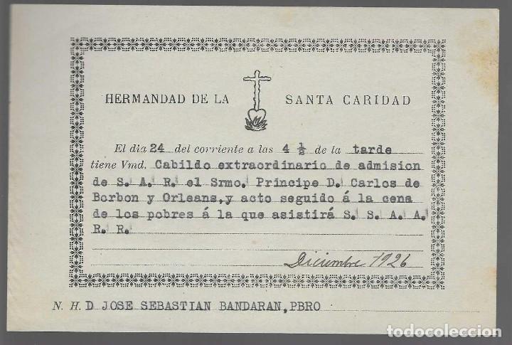 Militaria: SEVILLA,- JOSE SEBASTIAN BANDARAN-CAPELLAN REAL--ASISTENCIA SS.AA.REALY PRINCIPE CARLOS B- VER FOTO
