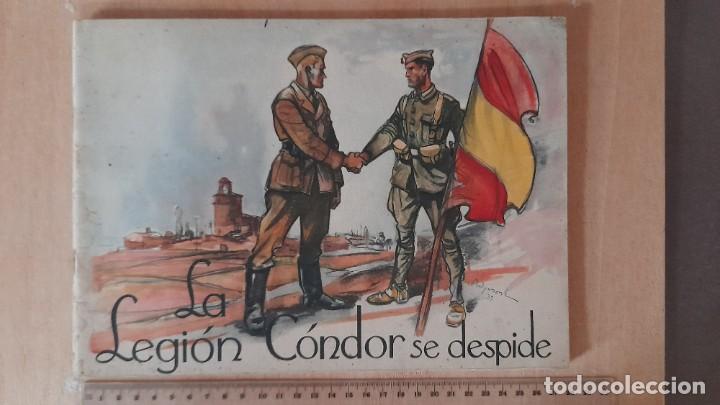 Militaria: Folleto La Legi&oacute;n Condor se despide, guerra civil espa&ntilde;ola, ej&eacute;rcito nacional