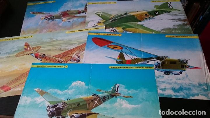Militaria: 5 CARTELES DIFERENTES AVIONES DE ESPA&Ntilde;A EN GUERRA - N&Uacute;MEROS 8 - 9 - 10 - 11 - 12