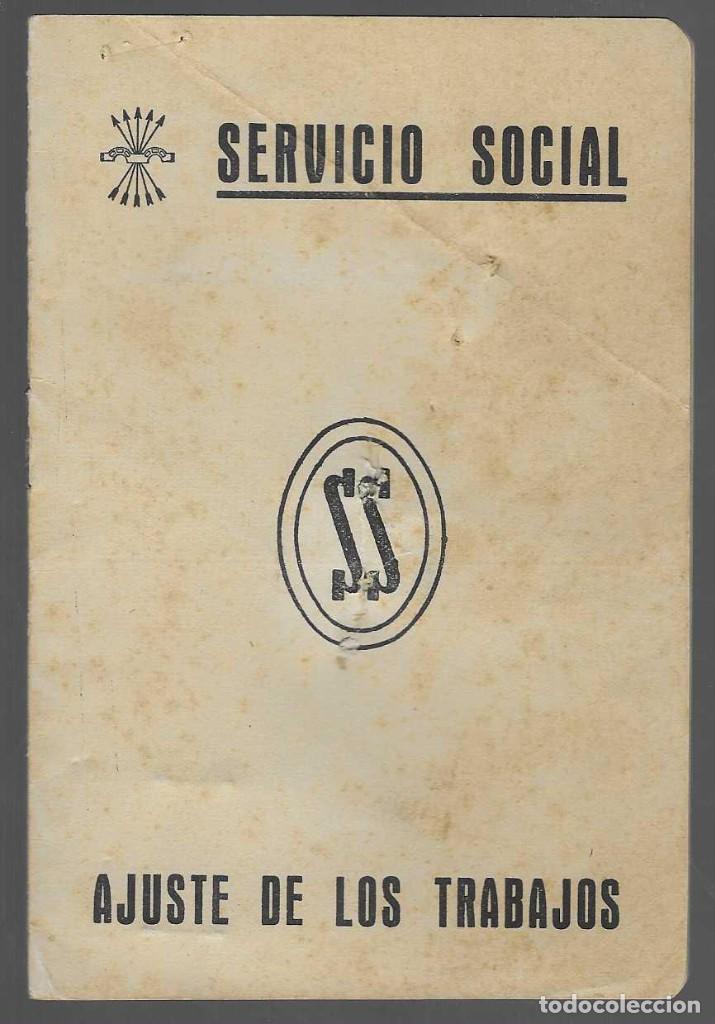 Military Antiques: BILBAO-CARNET CON FOTO- SERVICIO SOCIAL-A&Ntilde;O 1953-54. CON 12 SELLOS DE 1 Y 2 PTAS, DE AUXILIO SOCIAL,
