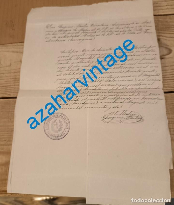 Military Antiques: TORREDEMBARBA, 1942, CERTIICADO DE TRABAJOS DE UNA ENFERMERA DURANTE GUERRA CIVIL