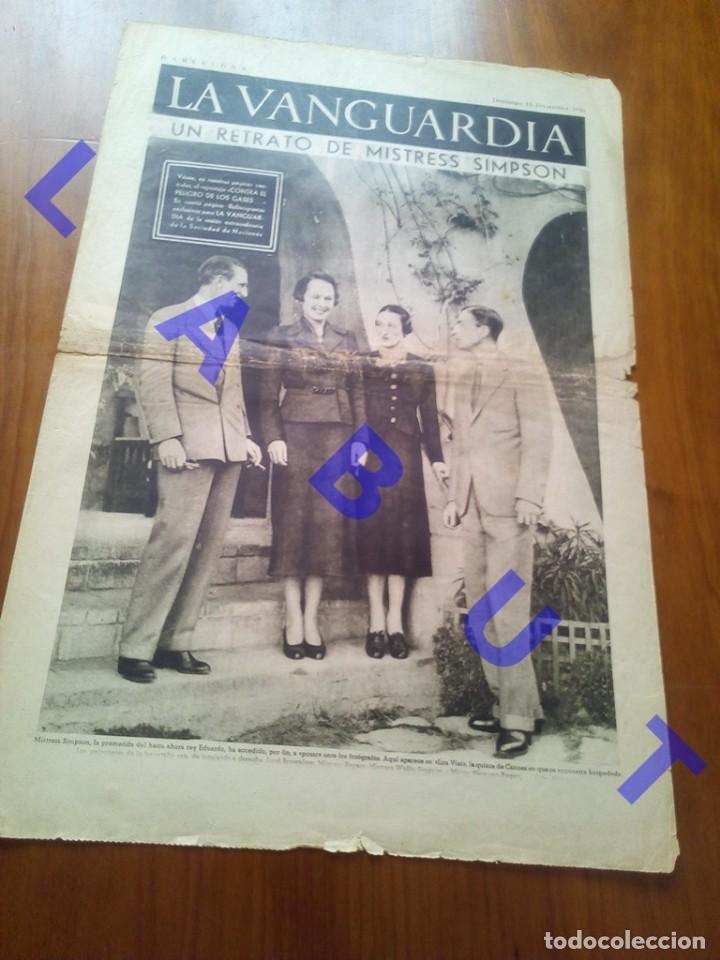 Military Antiques: LA VANGUARDIA 13 DICIEMBRE 1936 NOTAS GRAFICAS 4PG 49CM C16