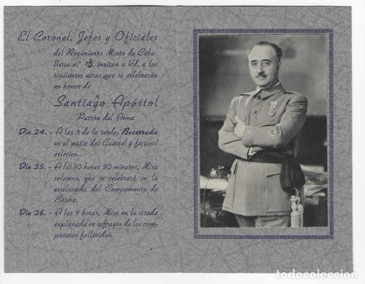 Militaria: FIESTA PATRO DEL ARMA-SANTIAGO APOSTOL- REG.MIXTO CABALLERIA N&ordm; 13- VER FOTOS