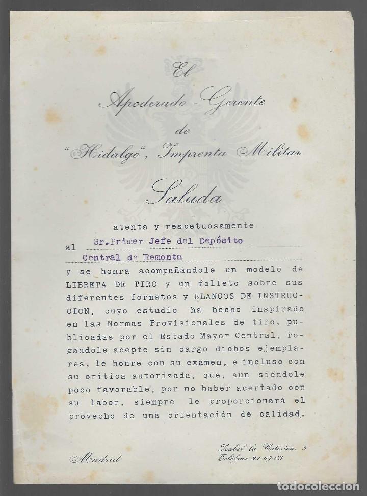 Military Antiques: MADRID- IMPRENTA MILITAR- HIDALGO- AL FEFE DEPOSITO REMONTA, VER FOTO