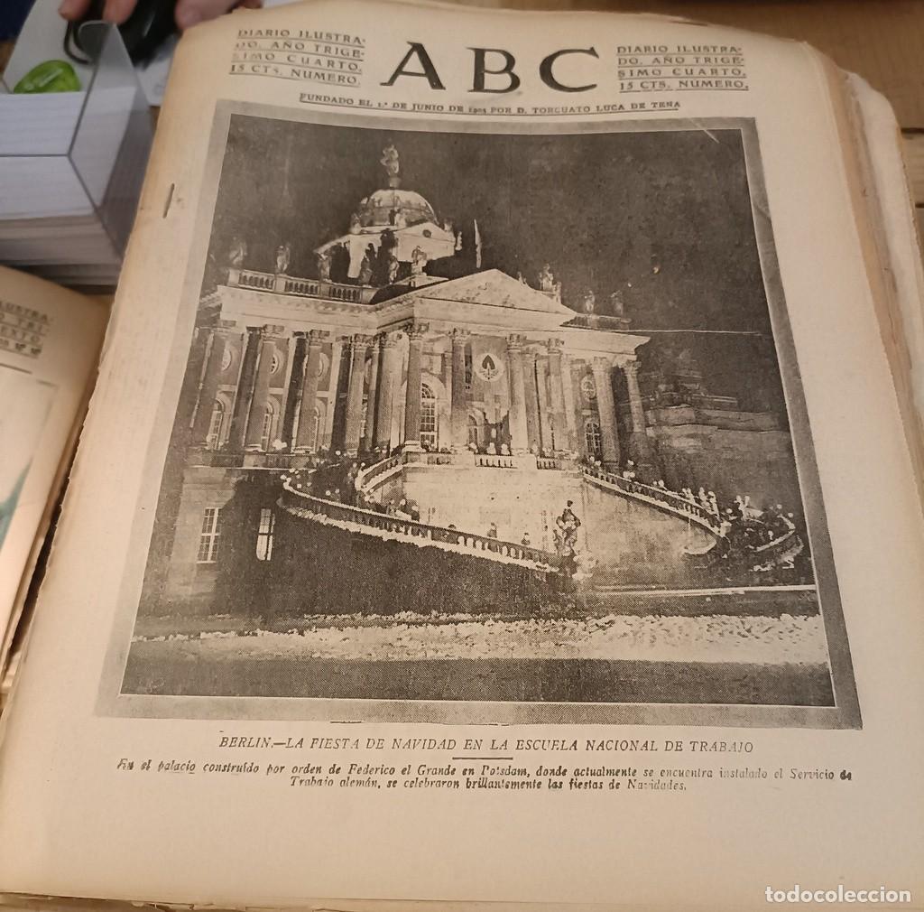 Military Antiques: ABC SEVILLA, 15 ENERO 1938, SANTANDER, SALAMANCA, PONTEVEDRA,ETC..23 PAGINAS