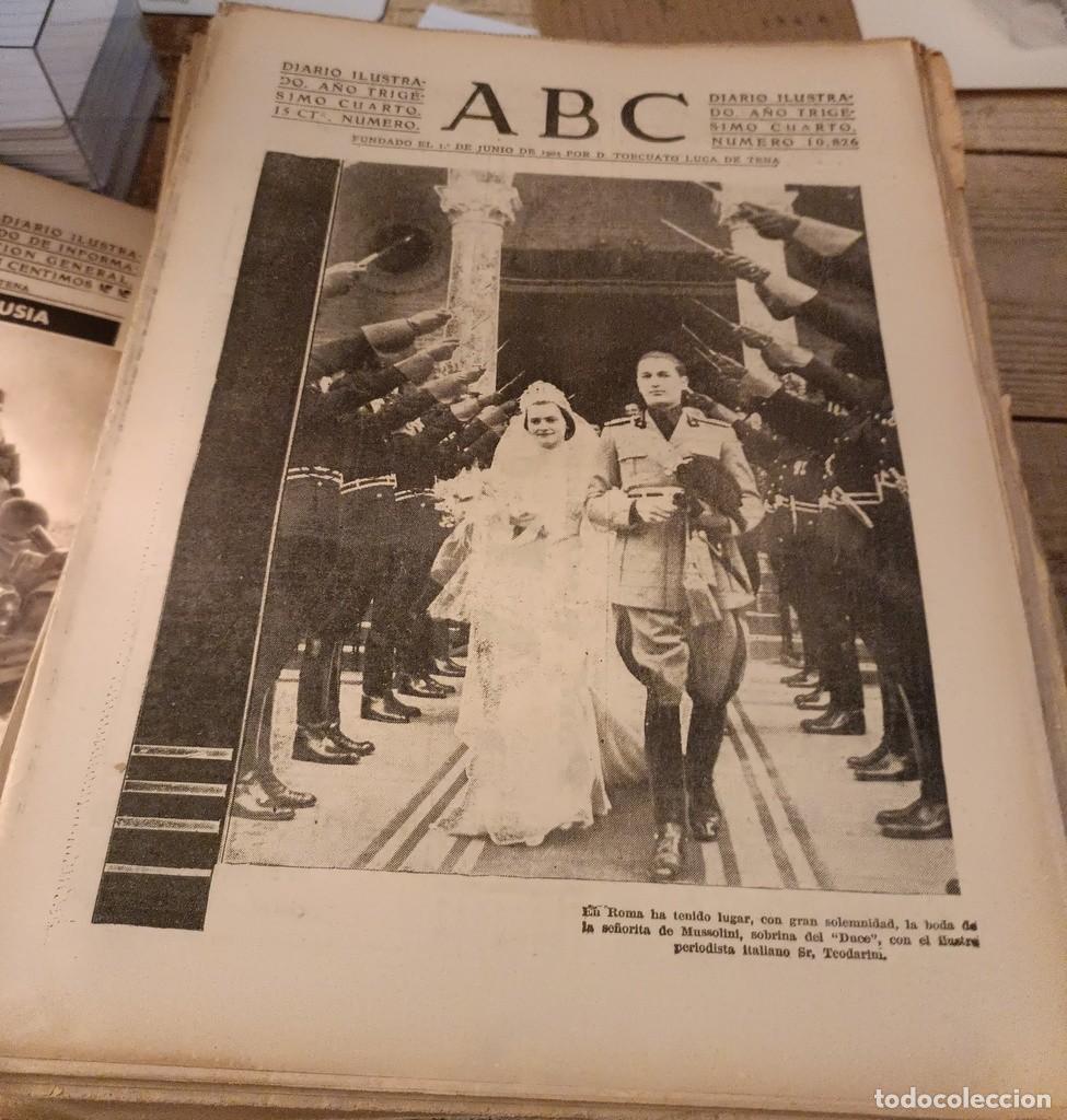 Military Antiques: ABC 10 DE FEBRERO DE 1938, SEVILLA,26 PAGINAS, PORTADA BODA SOBRINA DUCE, INTERIOR BAUTIZO DON JUAN