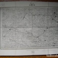 Militaria: GUERRA CIVIL MAPA DE LIRIA DE MANDO DEL EJÉRCITO NACIONAL (CTV) E 1:100000. Lote 365274631