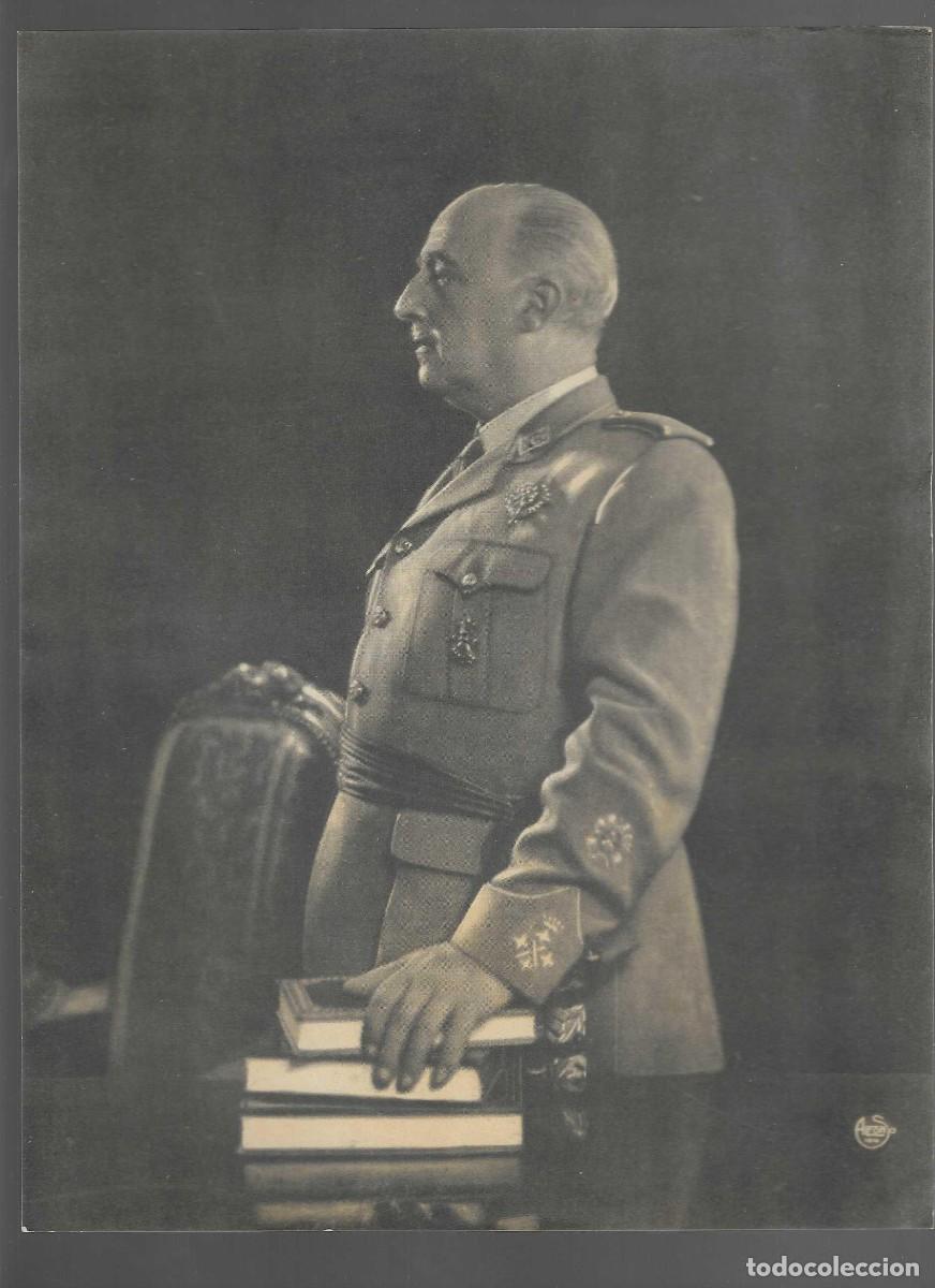 Militaria: CARTEL DE FRANCO.- FOTO.- ALFONSO- MIDE:- 28 X 21 C.M. VER FOTOS