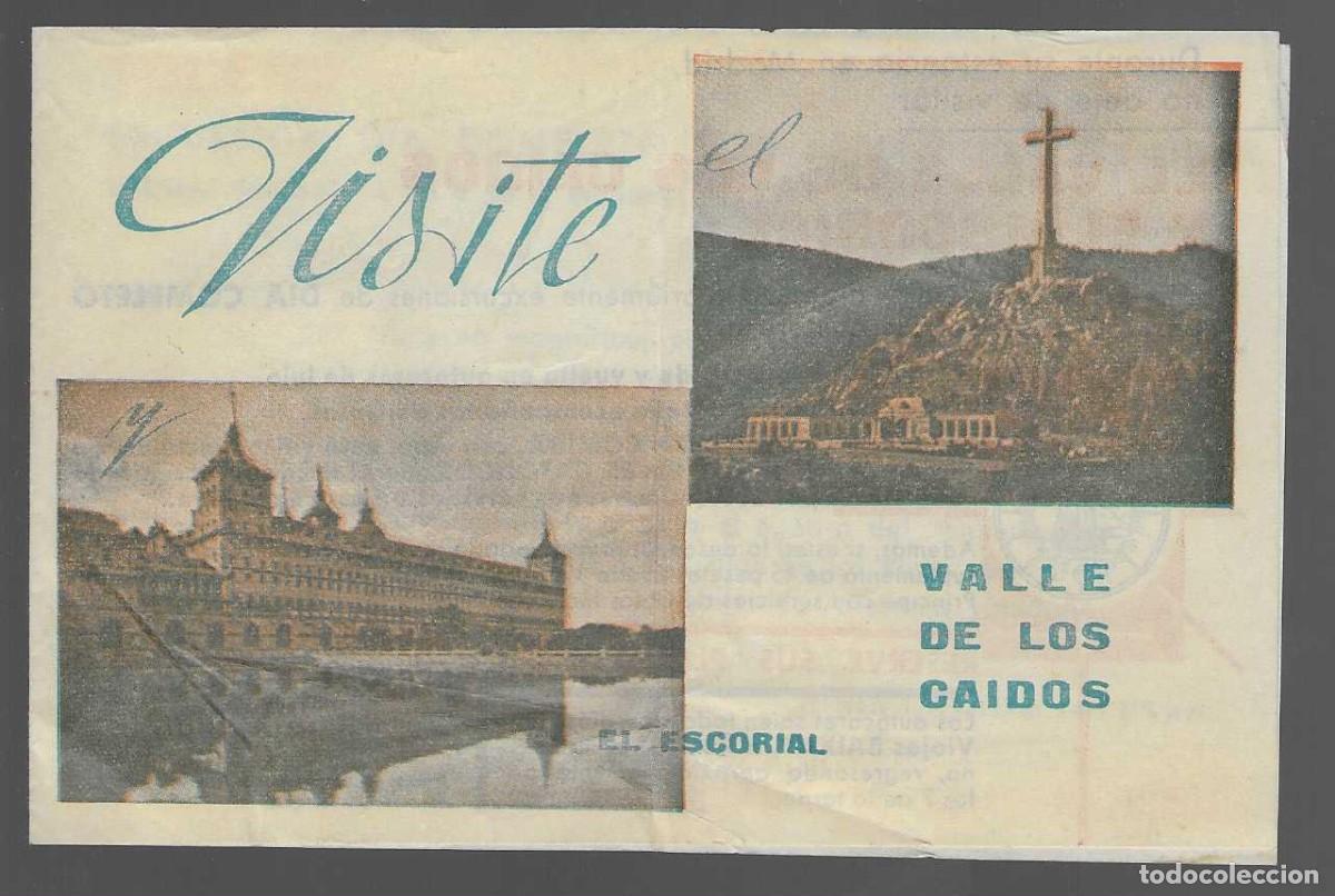 Military Antiques: DIPTICO,-VISITE VALLE DE LOS CAIDOS- EL ESCORIAL.- VER FOTOS