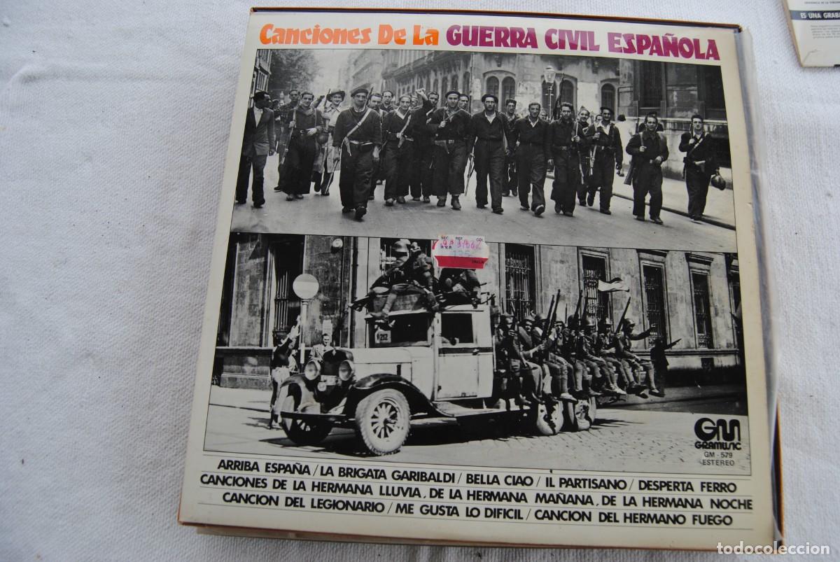 Militaria: Canciones de la Guerra civil espa&ntilde;ola. Gramusic 1977. lp