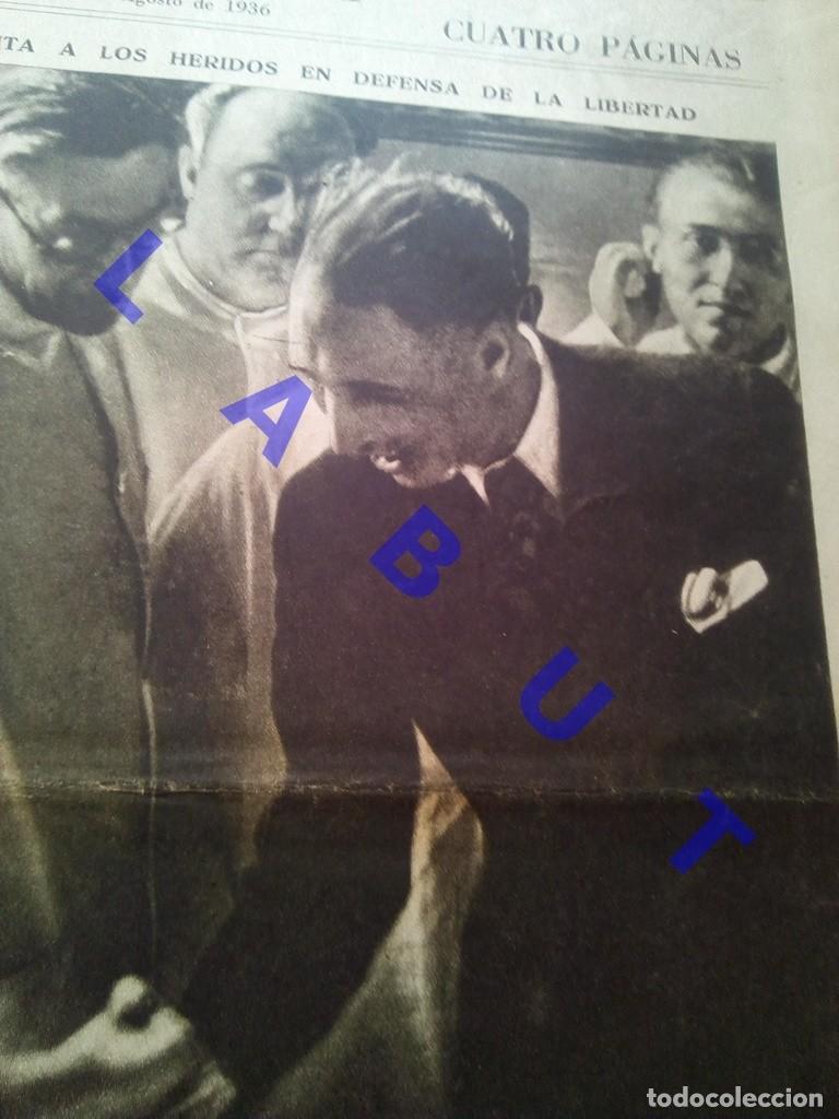 Military Antiques: LLUIS COMPANYS LA VANGUARDIA NOTAS GRAFICAS 11 AGOSTO 1936 GUERRA CIVIL C17