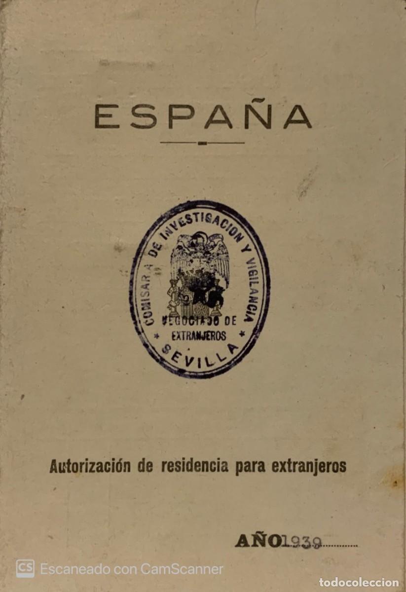 Military Antiques: AUTORIZACION DE RESIDENCIA PARA EXTRANJEROS