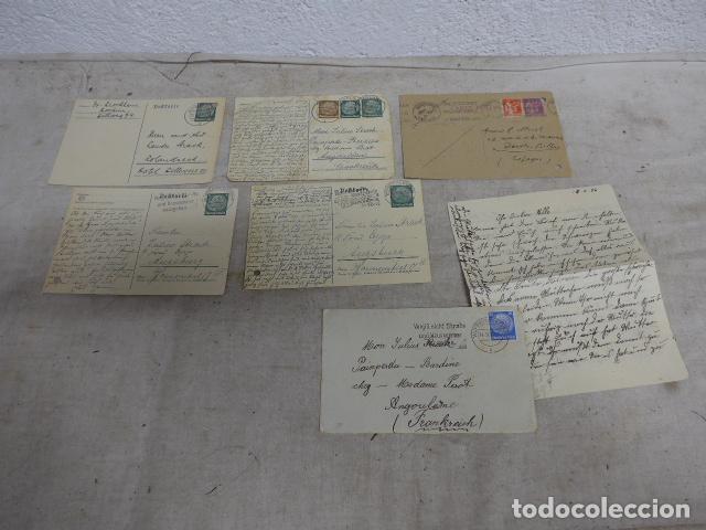 Military Antiques: Lote de cartas postales de un aleman que vive en Espa&ntilde;a durante la guerra civil.
