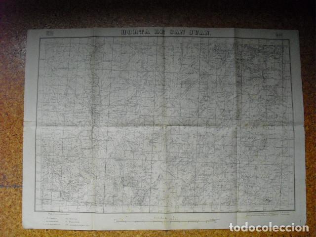 Military Antiques: GUERRA CIVIL MAPA DE HORTA DE SAN JUAN EJ&Eacute;RCITO NACIONAL 1:50000