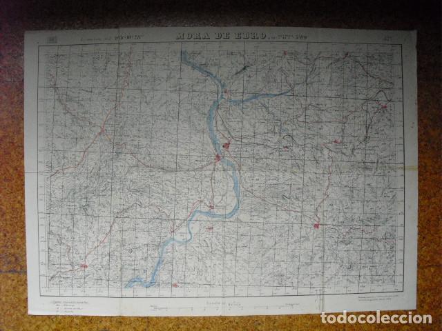 Military Antiques: GUERRA CIVIL MAPA DE MORA DE EBRO EJ&Eacute;RCITO NACIONAL 1:50000