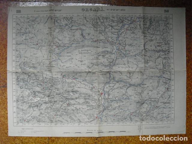 Military Antiques: GUERRA CIVIL MAPA DE ORGA&Ntilde;&Aacute; EJ&Eacute;RCITO NACIONAL 1:50000