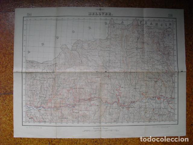 Military Antiques: GUERRA CIVIL MAPA DE BELLVER AVIACION DEL EJ&Eacute;RCITO NACIONAL 1:50000